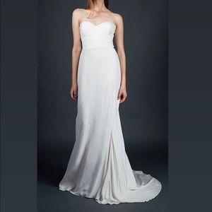 Sarah Janks size 10 silk wedding dress
